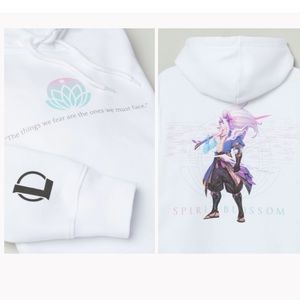 H&M League of Legends Spirit Blossom Hoodie NEW with Tag White Size XS